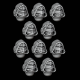 Hooded Sallet Helmets - Set of 10