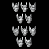 Small Winged Sallet Helmets - Set of 10