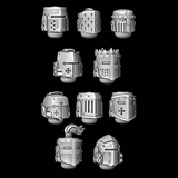 Legio Templaris Crusader Bucket Helmets - Set of 10