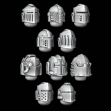 Legio Templaris Crusader Helmets - Set of 10