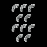 Greek / Roman Plumed Helmet Crests - Set of 10