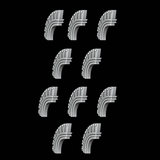 Greek / Roman Solid Helmet Crests - Set of 10