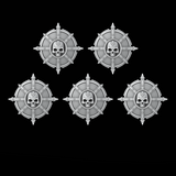Pointed Skull Shields - Set of 5