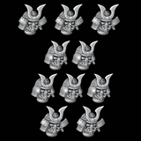 Samurai Helmets - Set of 10