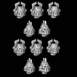 Legio Annihilus - Cyber Berserker Helmets - Set of 10