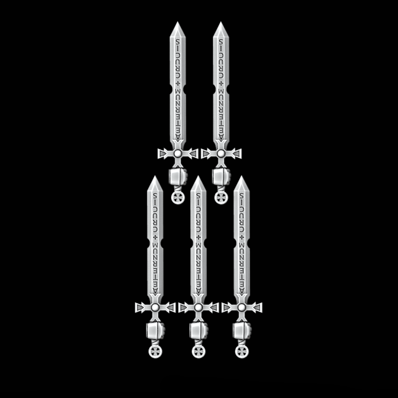 Aeturnum Power Swords - Set of 5 - Right Handed - Archies Forge