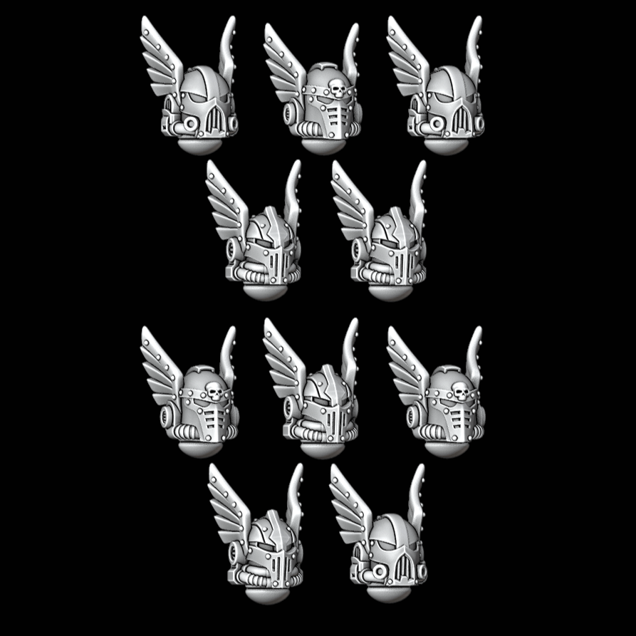 Assorted Winged Helmets - Set of 10 - Archies Forge