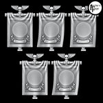 Back Banners - Set of 5 - Scroll Trim - Archies Forge