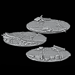 Base Topper - Ruined Viking Temple - 60 x 90mm Oval - Archies Forge