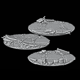 Base Topper - Ruined Viking Temple - 60 x 90mm Oval - Archies Forge