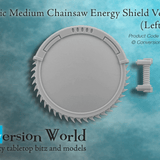Basic Medium Chainsaw Energy Shield Version 1 (Left Hand) X 1 - Archies Forge