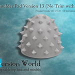 Basic Shoulder Pad Version 13 (No Trim with Spikes) - Archies Forge
