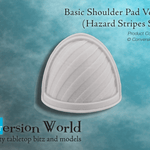 Basic Shoulder Pad Version 3 (Hazard Stripes Type A) - Archies Forge