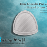 Basic Shoulder Pad Version 3 (Hazard Stripes Type A) - Archies Forge