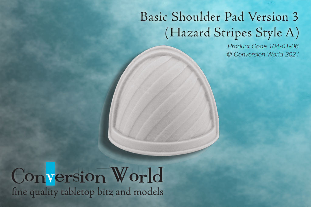 Basic Shoulder Pad Version 3 (Hazard Stripes Type A) - Archies Forge