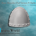 Basic Shoulder Pad Version 9 (Spiked Trim) - Archies Forge