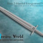 Basic Two - Handed Energy Sword Version 1 X 1 - Archies Forge