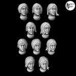 Battle Sisters Heads - Set of 10 - Archies Forge