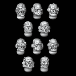 Bionic Marine Heads - Set of 10 - Archies Forge