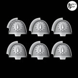 Bladeguard Shoulder Pads - Flesh Tearers - Set of 6 - Archies Forge