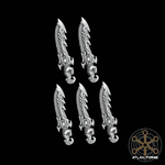 Chainswords - Legio Carcharodon - Set of 5 - Right Handed - Archies Forge