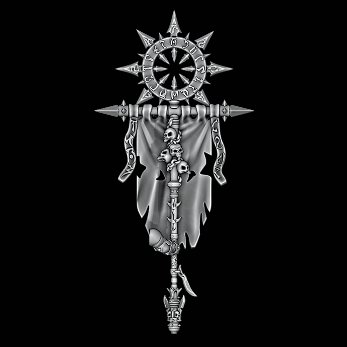 Chaotic Banner - Legio Bibliotheca - Archies Forge