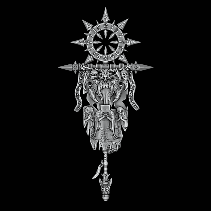 Chaotic Banner - Legio Bibliotheca - Archies Forge