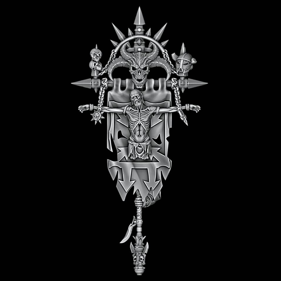 Chaotic Crucifixion Banner - Archies Forge