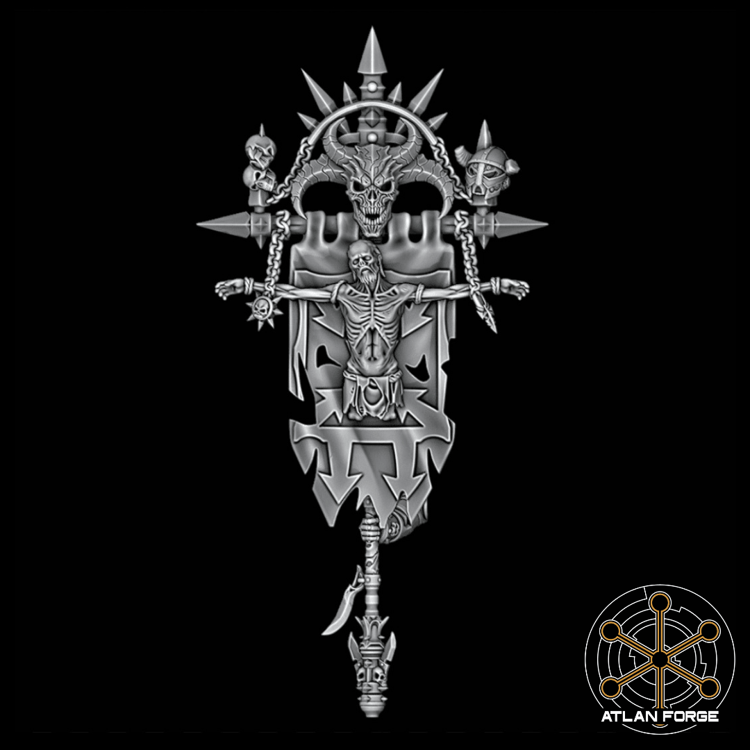 Chaotic Crucifixion Banner - Archies Forge