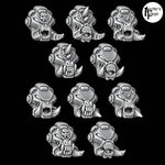 Chaotic Terminator Helmets - Set of 10 - Archies Forge