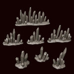 Crystal Terrain - Clear Blue Resin - Archies Forge