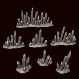 Crystal Terrain - Clear Blue Resin - Archies Forge