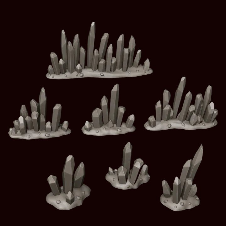 Crystal Terrain - Clear Blue Resin - Archies Forge