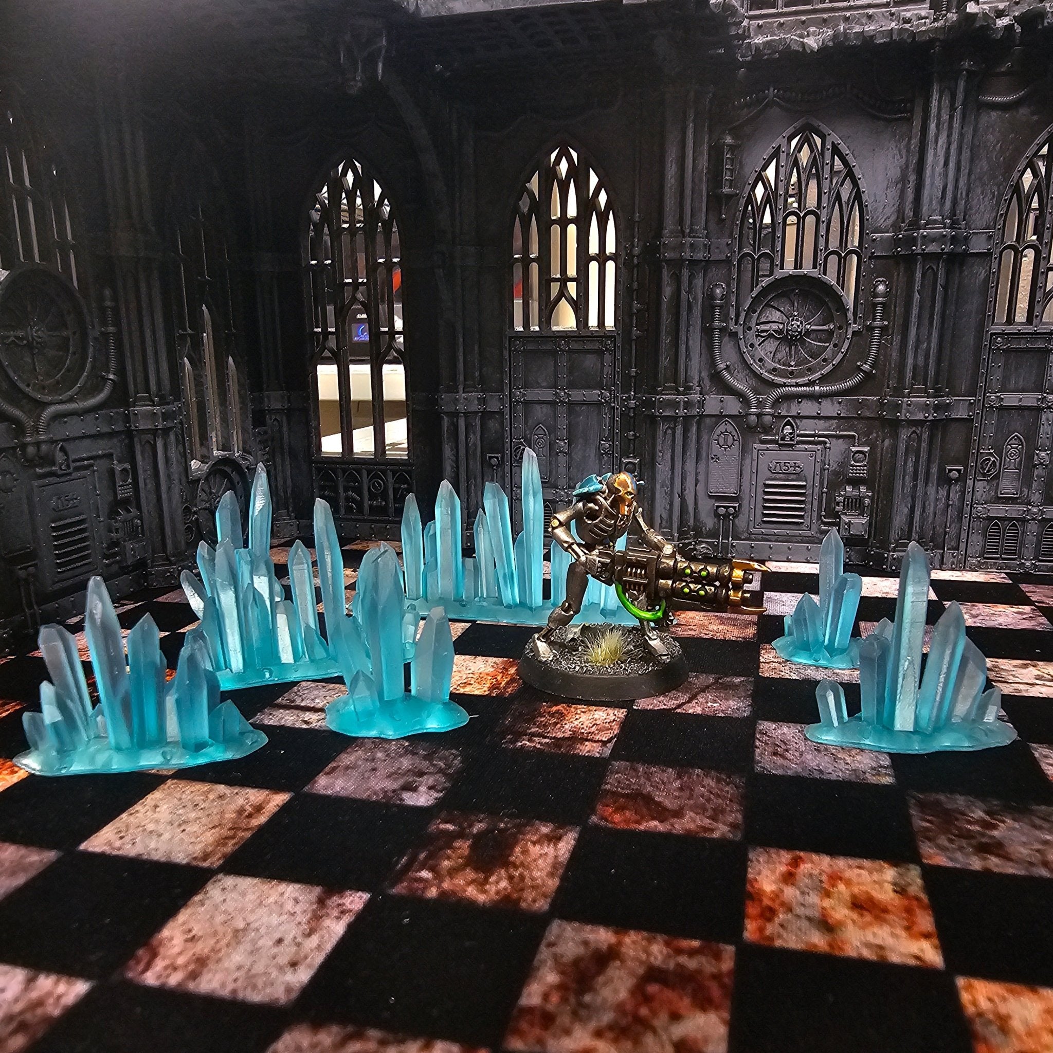 Crystal Terrain - Clear Blue Resin - Archies Forge