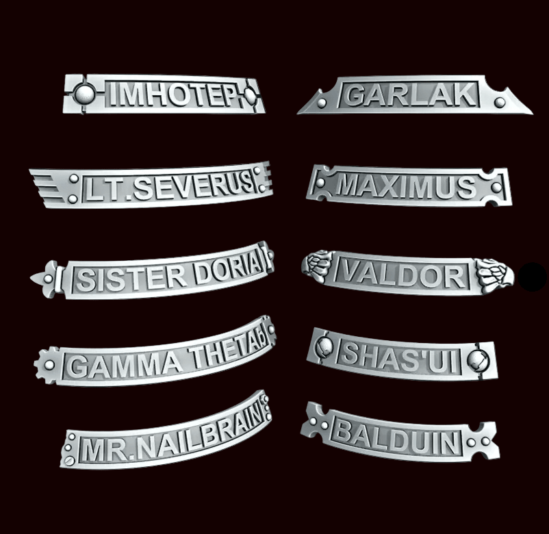 Custom Name Plates - Archies Forge