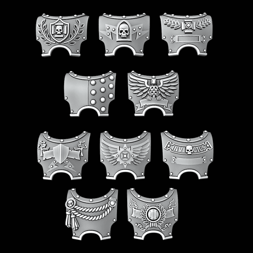 Detailed M3 Torso Covers - Set of 10 - Archies Forge