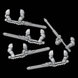 Double Handed Legio Sanguine Chainswords - Set of 5 - Archies Forge