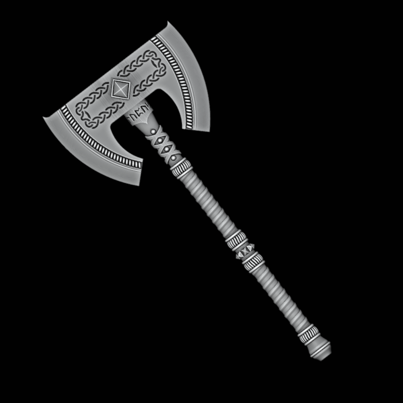 Dreadnought size - Space Wolves Axe - Archies Forge