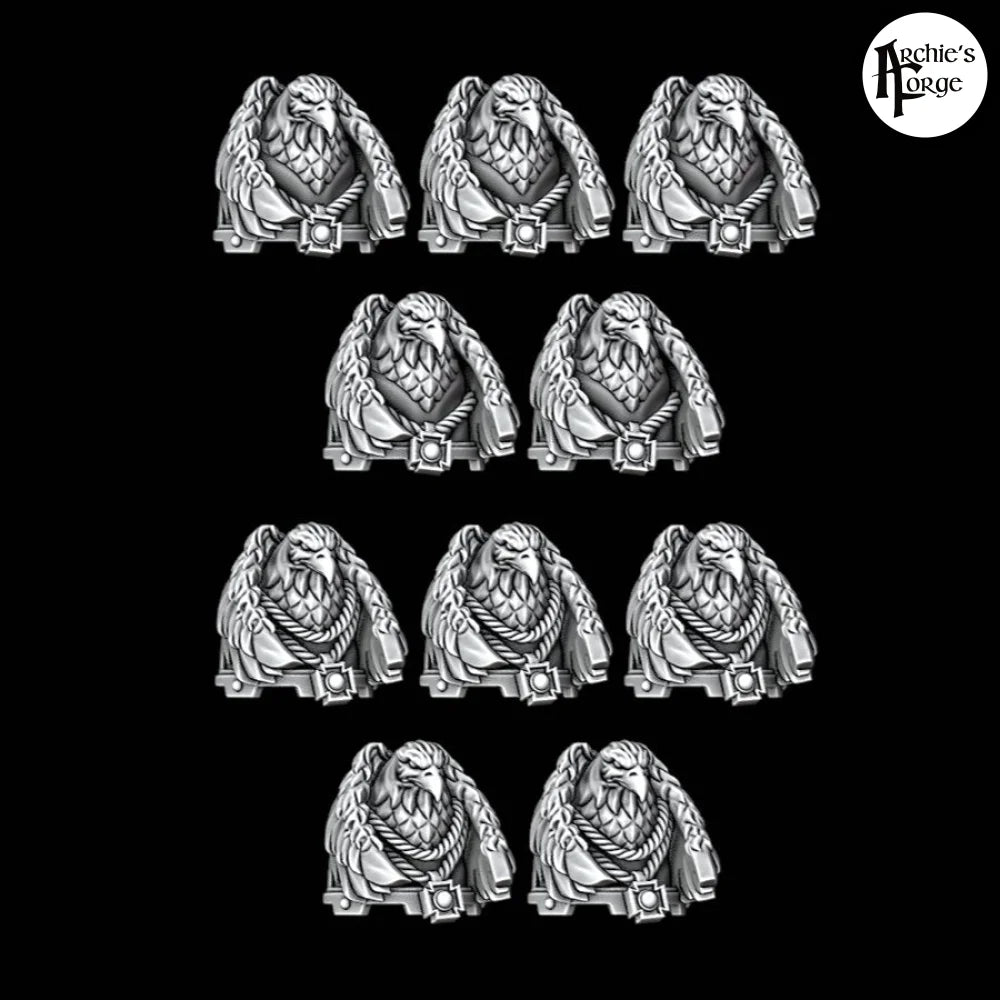Eagle Shoulder Pads - Set of 10 - Archies Forge