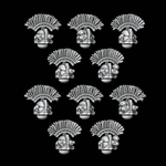 Fortified Crested Helmets - Set of 10 - Archies Forge