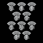 Fortified Solid Crested Helmets - Set of 10 - Archies Forge