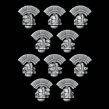 Fortified Solid Crested Helmets - Set of 10 - Archies Forge