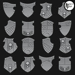 Generic Marine Tilting Shields - Set of 16 - Design 1 - Archies Forge