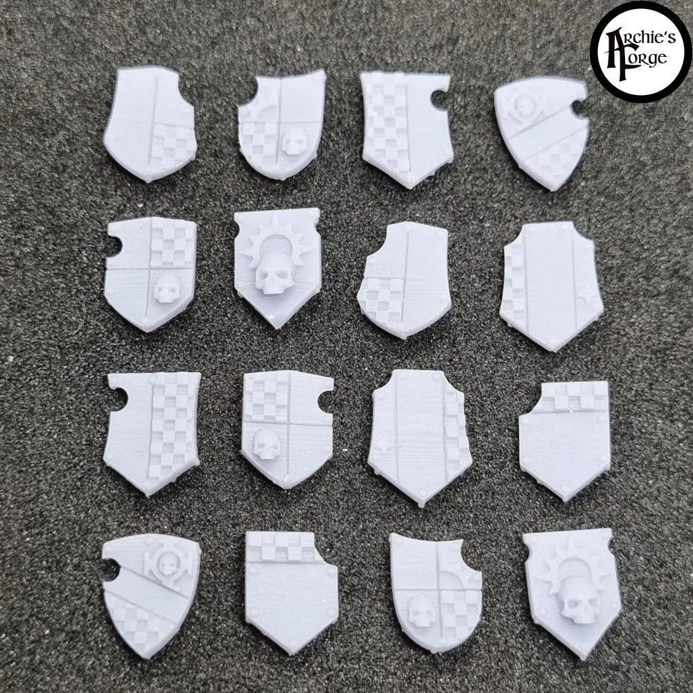 Generic Marine Tilting Shields - Set of 16 - Design 2 - Archies Forge