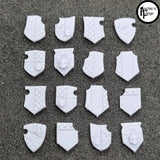 Generic Marine Tilting Shields - Set of 16 - Design 2 - Archies Forge