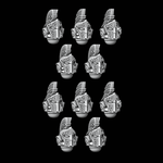 Greek Crested Veteran Helmets - Set of 10 - Archies Forge