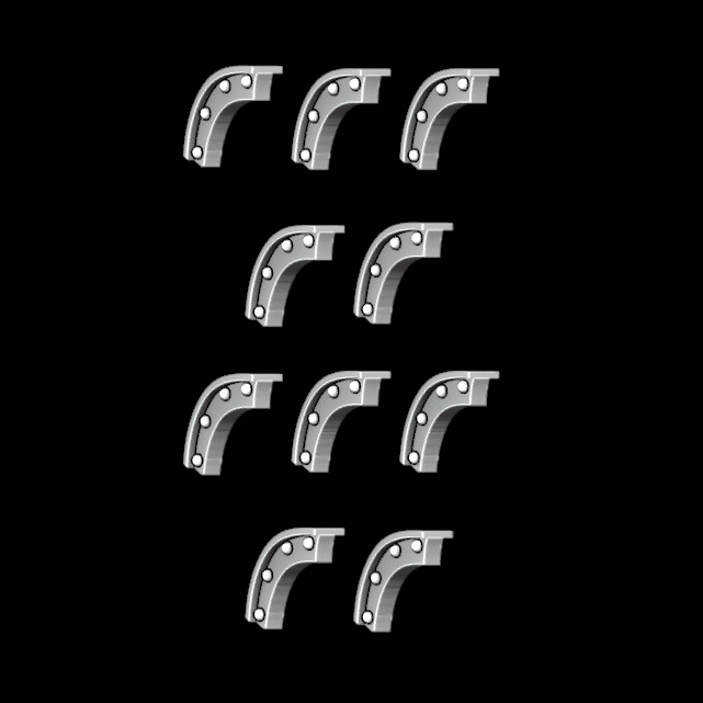 Greek / Roman Small Helmet Crests - Set of 10 - Archies Forge