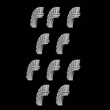Greek / Roman Solid Helmet Crests - Set of 10 - Archies Forge
