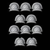 Hazard Stripes - Terminator Pads - Set of 10 - Archies Forge