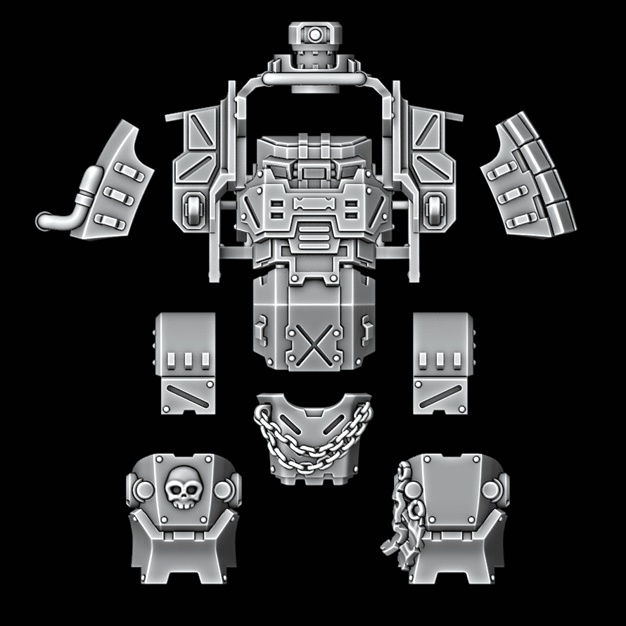Heavy Dreadnought Upgrade Kit - Armour Pattern 1 - Archies Forge